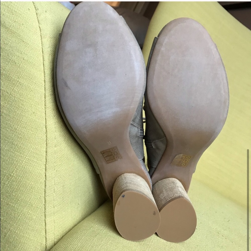 Jeffery Campbell Lace Up Cours Booties Taupe Grey - Picture 5 of 5